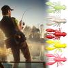 5Pcs Shrimp Fake Baits Artificial Lures Vivid Color Natural Swimming Posture Mini Size Portable Realistic Fishing Lures