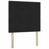 Storage Bed with Mattress Black 90 x 200 cm Velvet