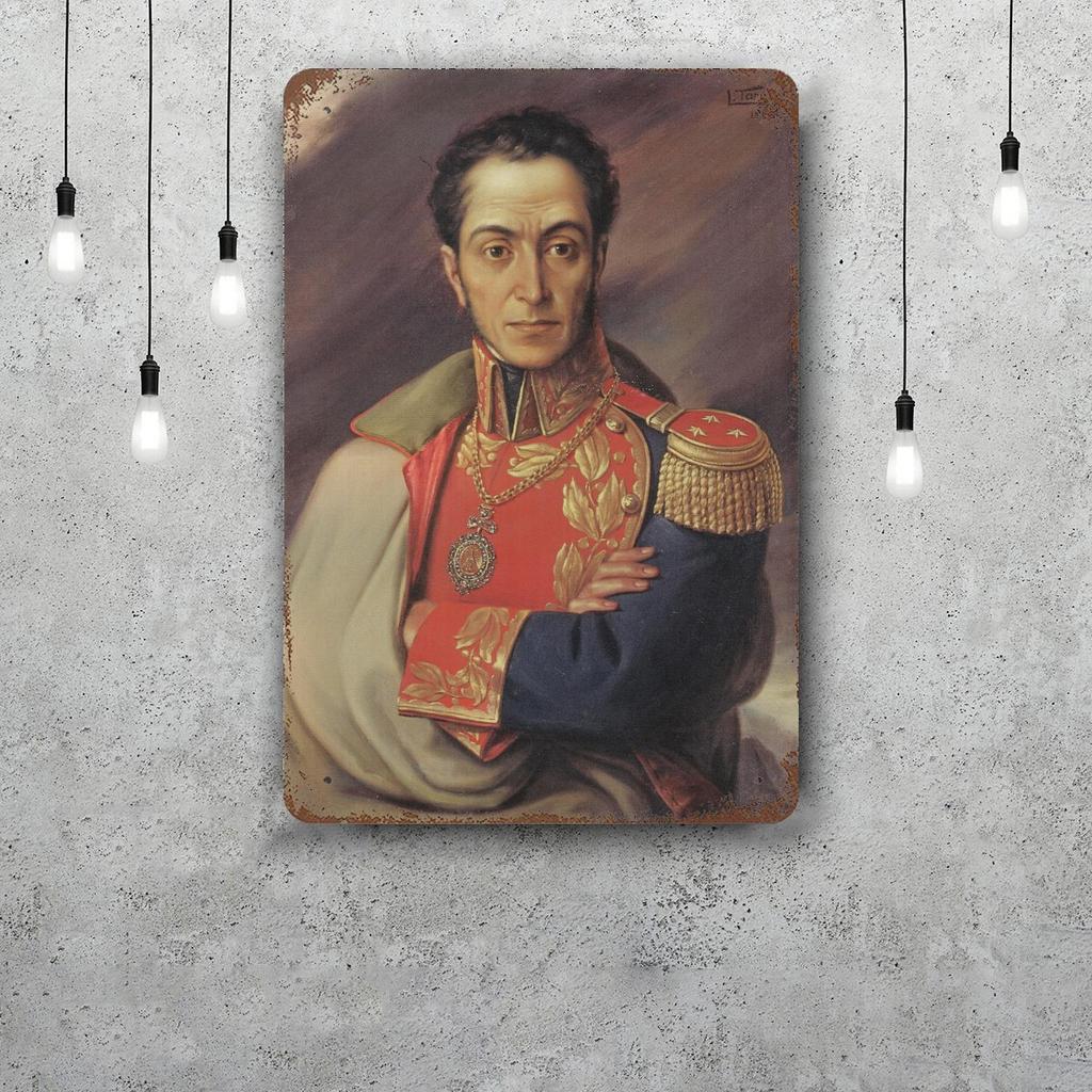 Металлические таблички Симон Боливар настенный декор Винтажные жестяные таблички Металлический плакат Капитана Декор для бара паба клуба Настенное украшение
