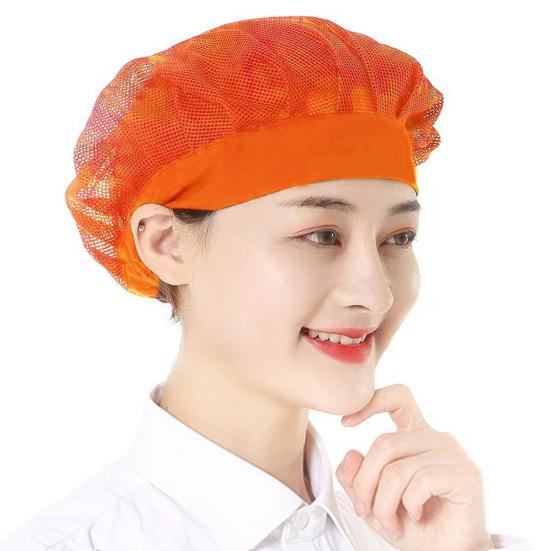 Поварской колпак унисекс для кухни, колпак для ресторана отеля, поварской колпак с хорошей воздухопроницаемостью, ажурный сетчатый однотонный колпак для официанта, повара, мастерской, фабрики