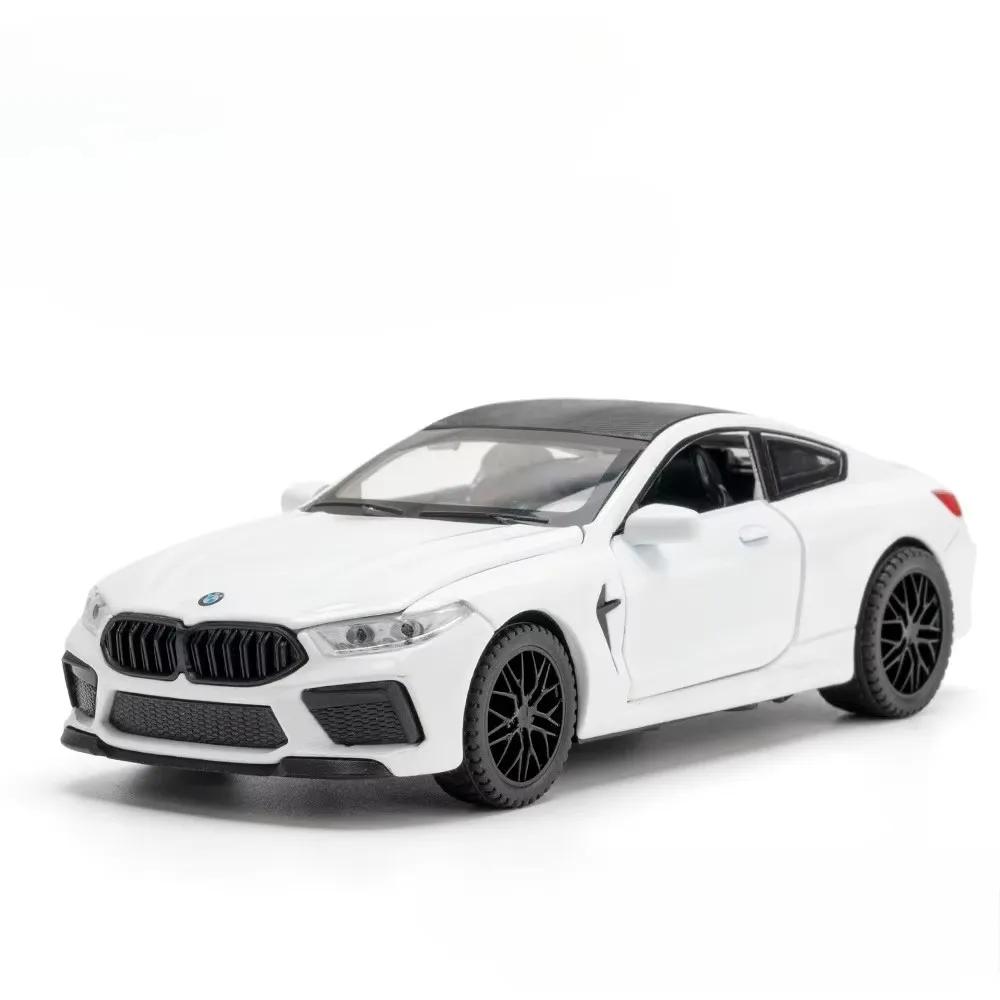 1:32 Scale M8 X5 Toy Alloy Diecast Car Model High Simulation Sound Light Pull Back Toys Vehicles Children's Interactive Toys