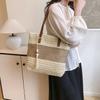 Summer Popular Vacation Style Casual Woven Bag Seaside Pastoral Fashion Versatile Commuter Shoulder Underarm Tote Bag Women
