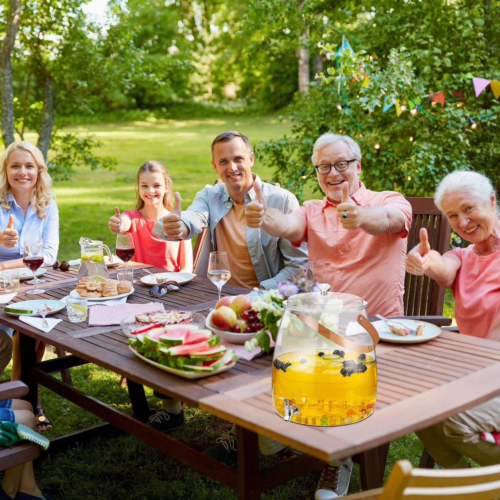 Контейнер-диспенсер для напитков с краном и ручкой, герметичный, диспенсеры для ледяного сока, лимонада, напитков для вечеринок