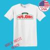 Ресторан пиццы Papa John's Мужская Белая Размер S-5XL