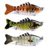 3/5Pcs Fishing Lures 3D Swimming Bait with Treble Hooks Realistic Looking
