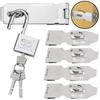 1Pcs Padlock Clasp Door Lock Anti Theft Shed Latch Durable Window Staple
