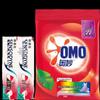 Набор Sensodyne Свежая мята Зубная паста и OMO Стиральный порошок