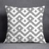 Gray Low White Flower Pattern Home Decoration Pillowcase Square Pillowcase Home Office Decoration Cushion Cover