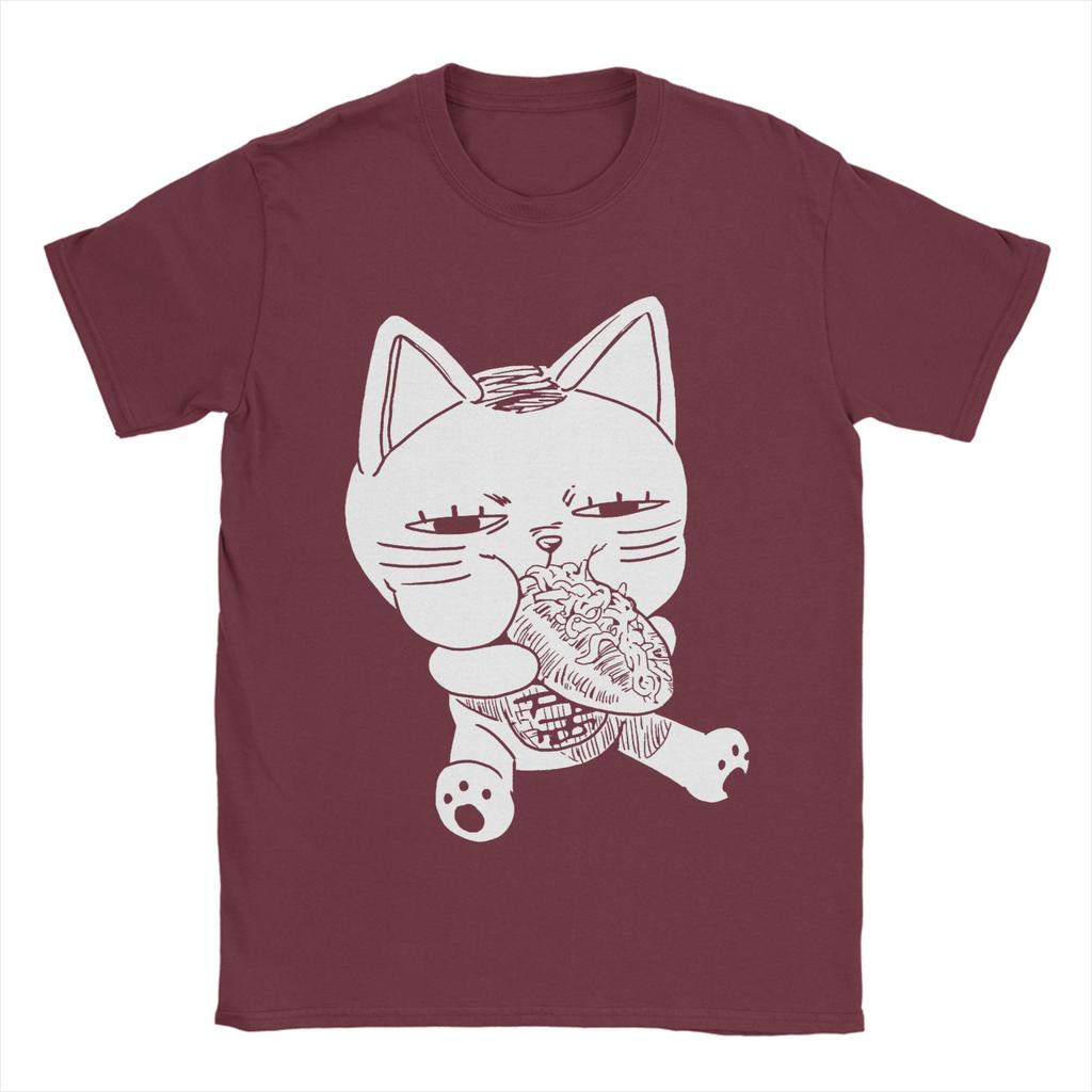 Мужская футболка с принтом Dandadan Turbo Cat Glizzy, с круглым вырезом, с коротким рукавом, 100% хлопок, летний топ
