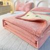 Winter Milk Velvet Quilted Fleece Bedspread Set - Includes Fleece Bed Sheet & Thickened Mattress Pad.