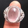 Rose Quartz Ring, Silver Jewelry, Gemstone Jewelry, Handmade Ring, Statement Jewelry