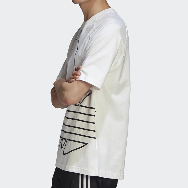 adidas Футболка Originals Trefoil BG TRF Out мужская спортивная белая GE6230