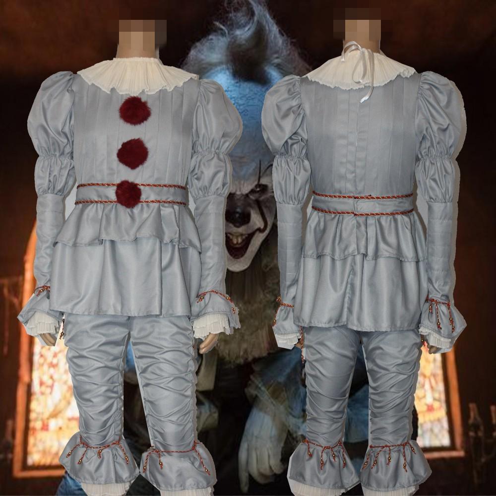 Stephen king's it COS Pennywise Cosplay Halloween Costume