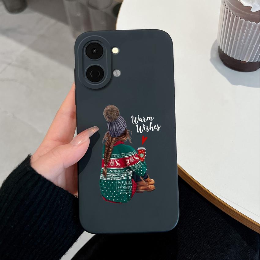 Для Tecno Spark Go 3 2 1S 40 30 40C Pova 7 Ultra Pro Neo Чехол Милые Девочки Задняя Крышка Мягкий Жидкий Силикон Ударопрочные Сумки Для Телефона Для Tecno Чехол Бампер