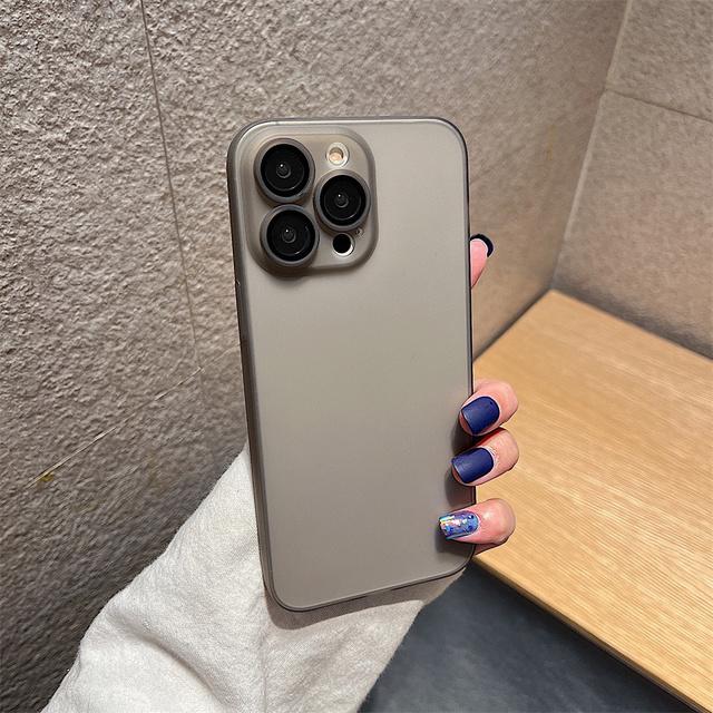 Матовый полупрозрачный противоударный чехол из ТПУ для Iphone 14 13 12 11 Pro Max 14plus прозрачный матовый защитный чехол со стеклом объектива