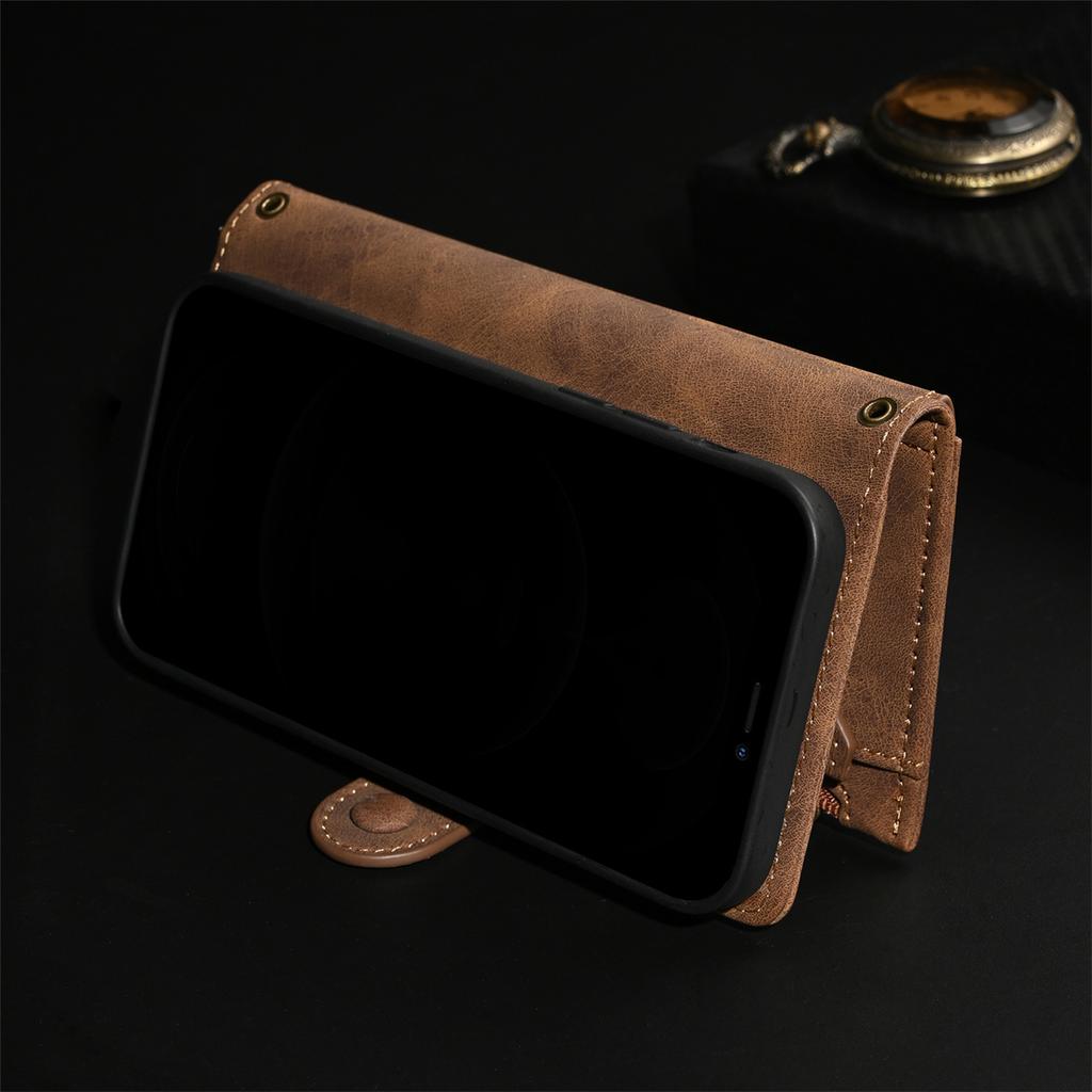 For Oppo Reno10/Reno9/Reno7...Realme11/Realme9/C21/C15/C55...Oppo A94/A74...Retro Frosted Leather Multi Card Wallet Anti Theft Brush Design Phone Case