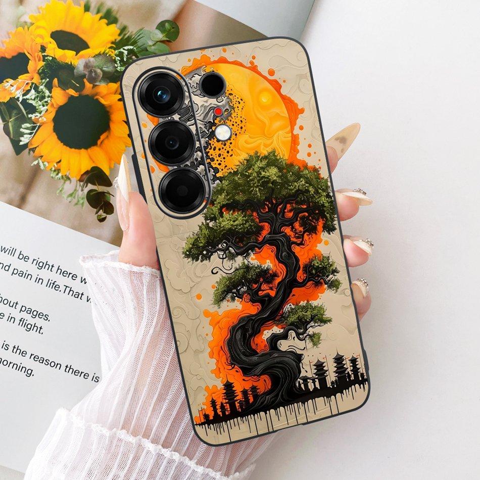 For Tecno Camon 50 4G CN5 Cool Dragon Tiger Pattern Phone Case For Tecno Camon50 4G Black Silicone Soft Covers Bumpers