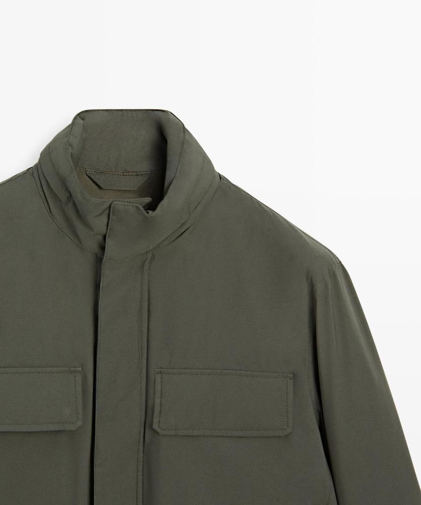Massimo Dutti Водонепроницаемая стеганая куртка Детали карманов
