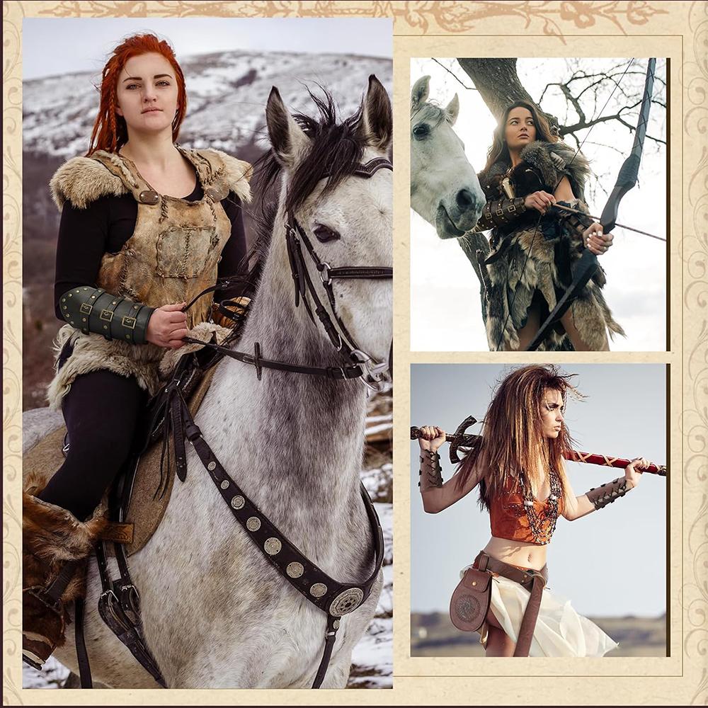 4pcs Renaissance Belt Pouch Accessories For Halloween Renaissance Cosplay