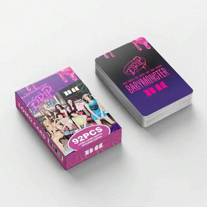 babymoster 60lomo card 32 stickers boxed HD photo card LOMO card Support peripherals Valentine's Day gifts Small gifts