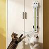 Adjustable Electric Cat Teaser Rechargeable Wall-Mounted Cat Toy  Living Room