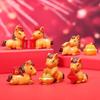 2026 Year of the Horse Resin Lucky Pony Figurines Small Ornament Cute Wealth Mini Decor for Chinese New Year