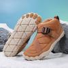 Winter Unisex Boots Outdoor Non Slip Hiking Boots Plush Warm Snow Boot Winter Couple Cotton Shoes Men's Women Winter Boots Botas