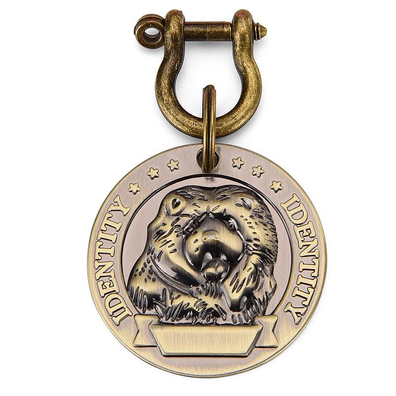 1 шт. Идентификационная бирка для домашнего животного, бронзовая табличка для имени собаки кошки, персонализированный номер адреса, идентификационная подвеска для ошейника для собаки