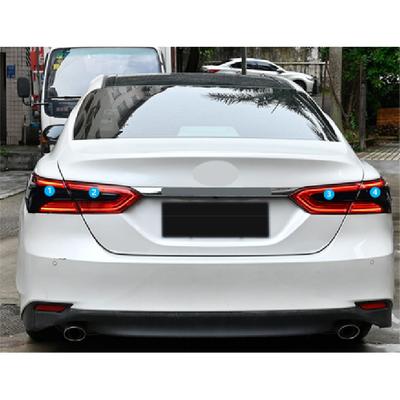 Акриловая дымчато-черная накладка на задний фонарь для Toyota Camry 2018-2024