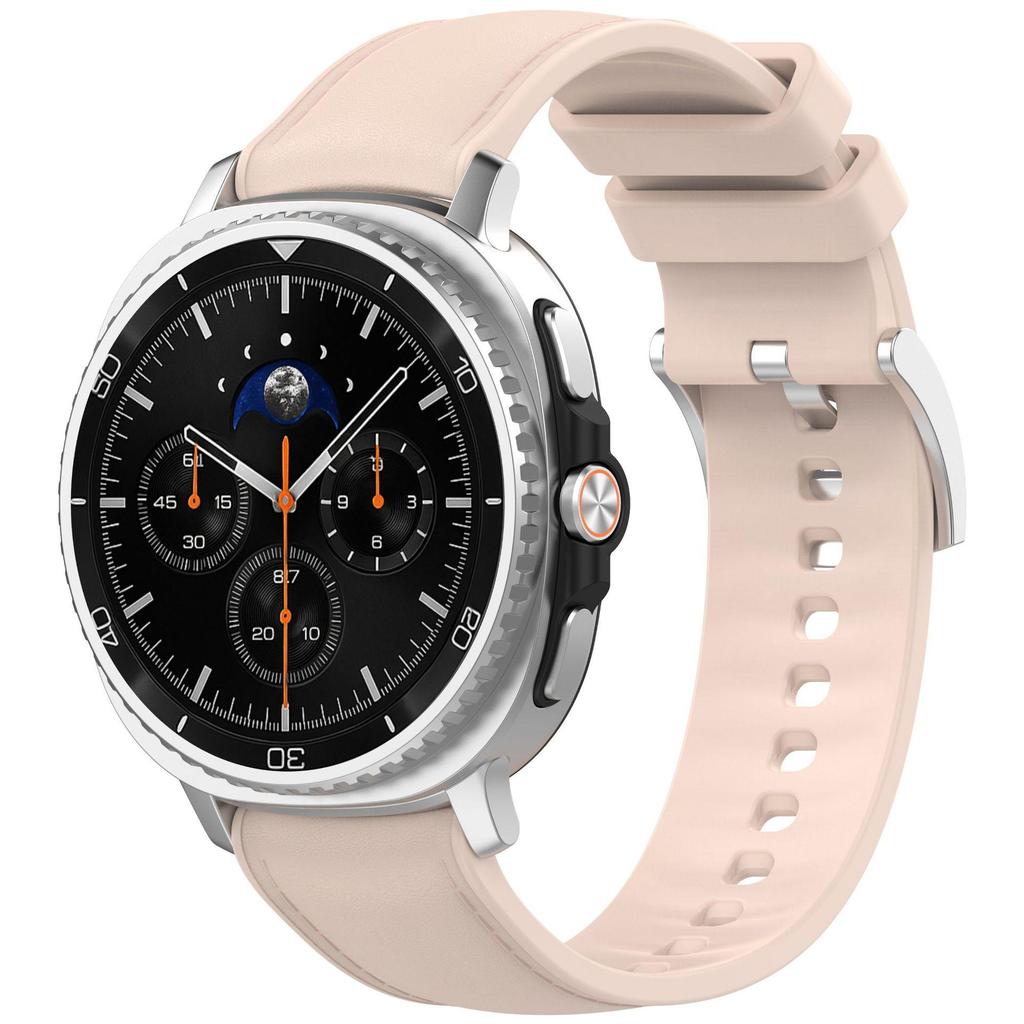 Эко-силиконовый ремешок-кожа для Samsung Galaxy Watch 8/8 Classic