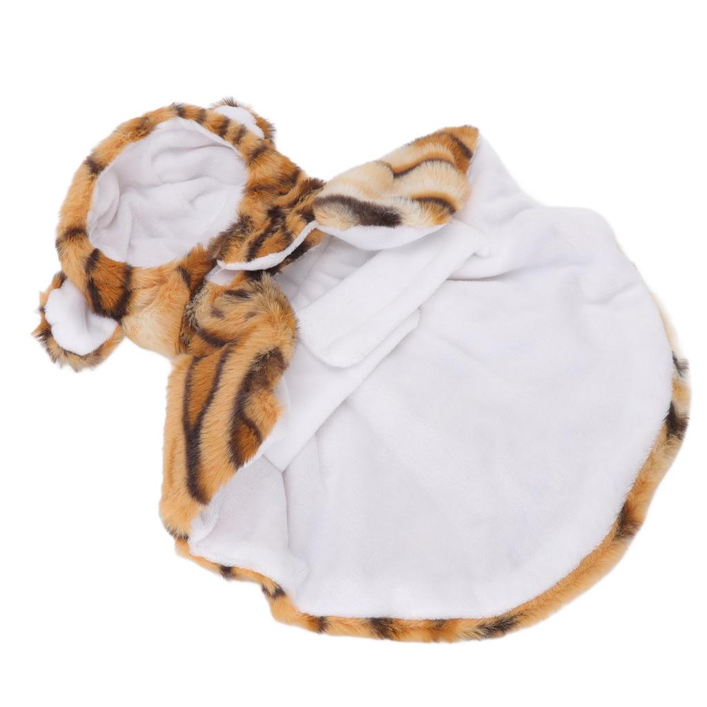 Dog Tiger Halloween Costume Classic Cute Warm Striking Colors Beautiful Pet Cosplay Tiger Clothes for Autumn and Winter