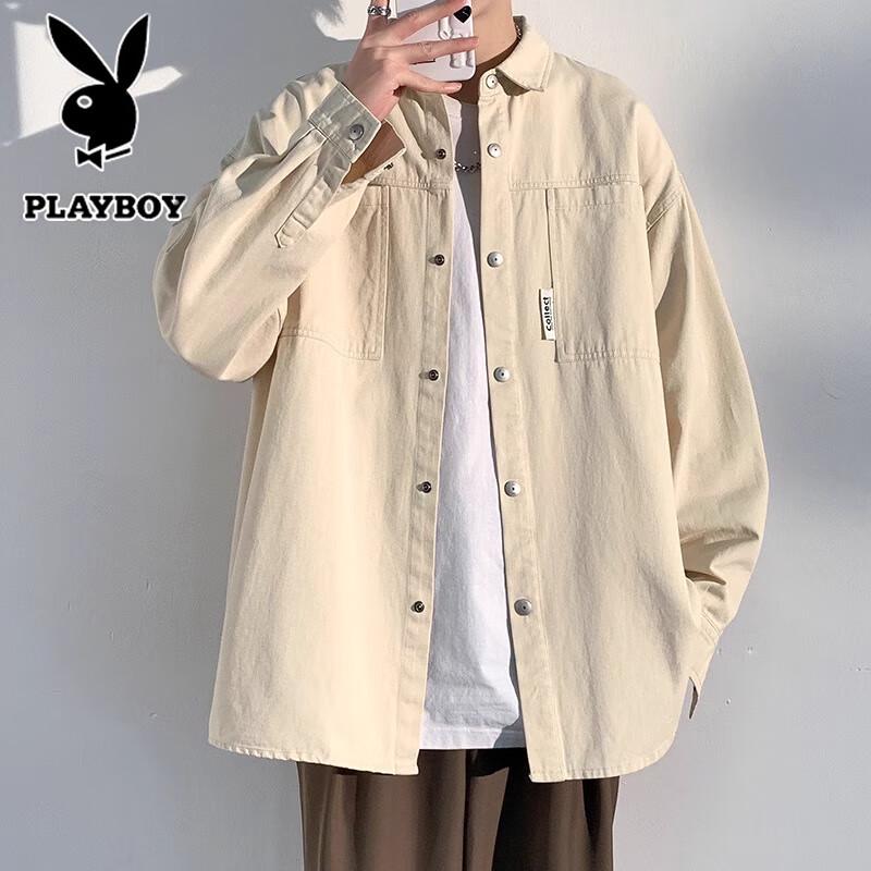 Playboy Men's Fall Casual Long-Sleeve Shirt