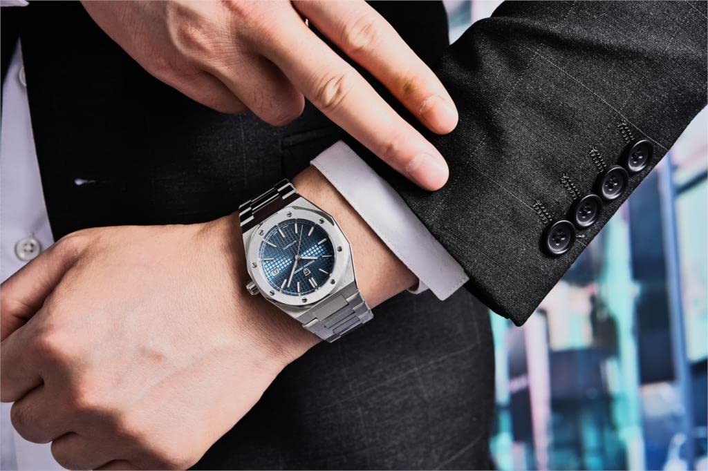 Часы PAGANI DESIGN, изготовленные в Японии, механизм SEIKO NH35, автоматический механический, корпус Royal Oak, водонепроницаемые, деловые, нарядные, из нержавеющей стали