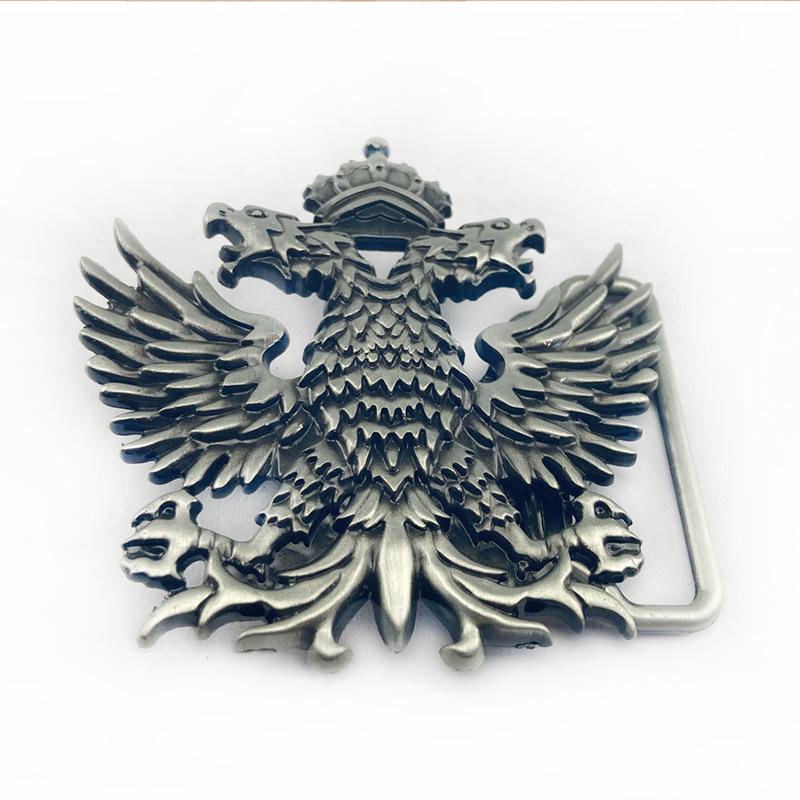 Кожаная пряжка для ремня с двуглавым орлом для мужчин и женщин - Ретро стиль