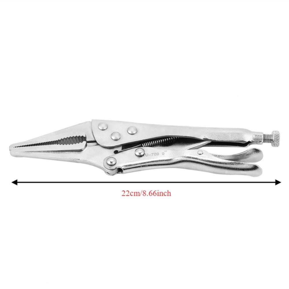 9 Inch Needle Nose Locking Pliers Hardened Teeth Vise Grips Long Nose Locking Pliers Narrow Spaces