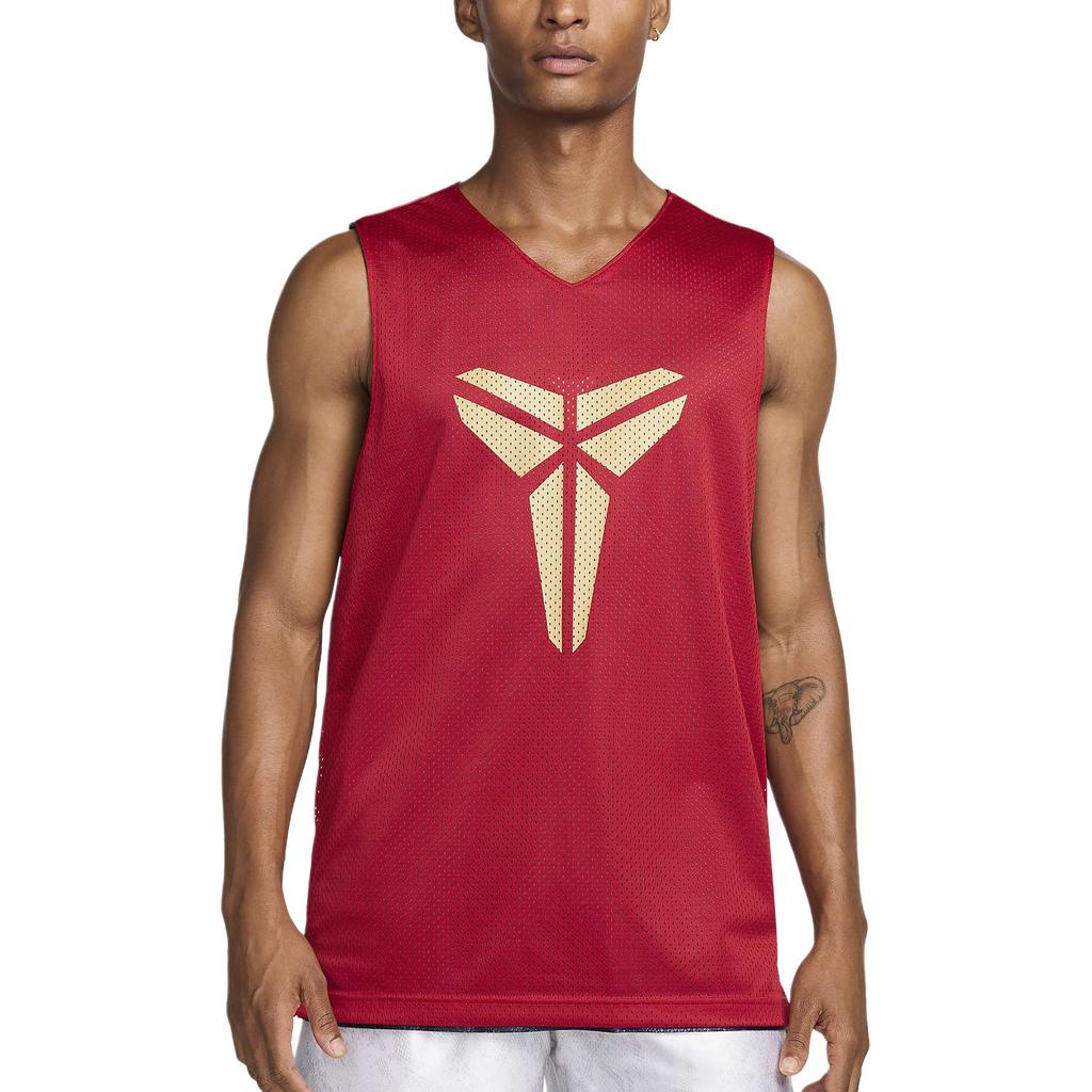 Nike Dri-FIT Standard Issue Двусторонняя спортивная пот-влагоотводящая быстросохнущая дышащая баскетбольная майка без рукавов с V-образным вырезом для мужчин FZ0934-475