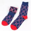 Европейские и американские рождественские хлопковые носки - Принтованные носки средней длины для мужчин и женщин