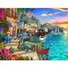 5D DIY Landscape Diamond Painting Mosaic Seaside Full Round Ship Embroidery Complete Kit Wall Decor 30x40cm/12x16inch