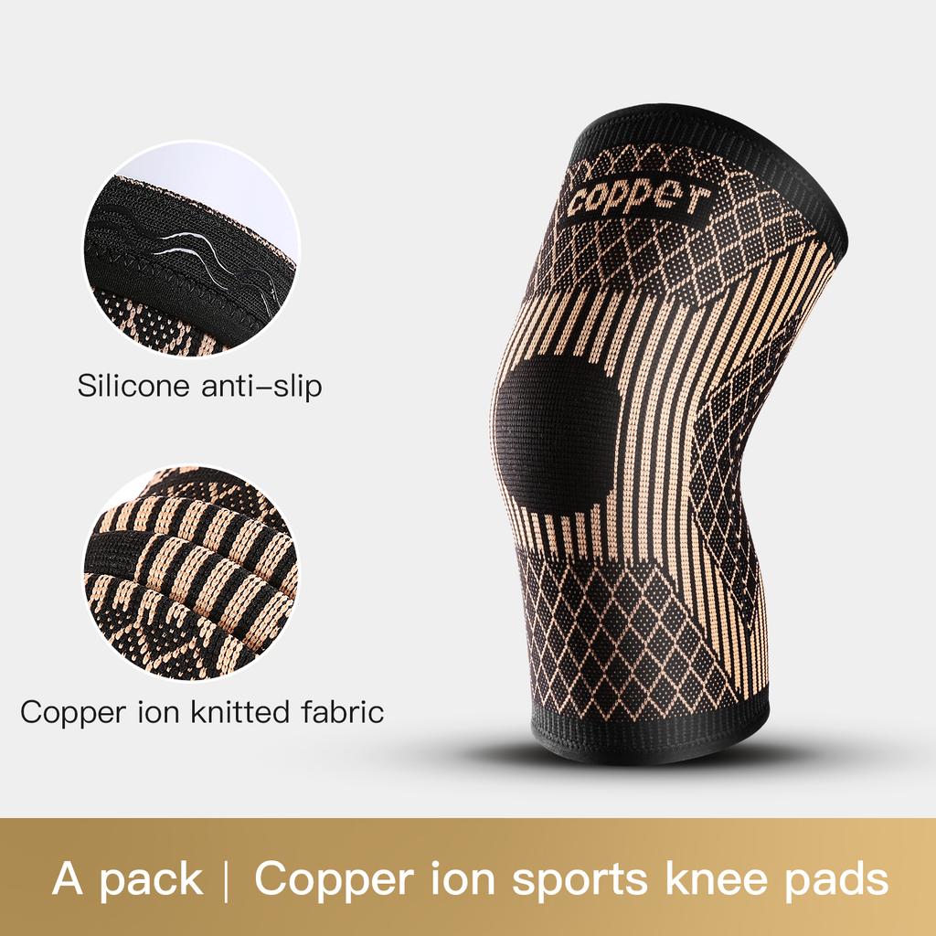 Copper Knee Brace For Arthritis Pain Support-Copper Knee Sleeve For Knee Pain Compression Sleeve For Sports,Knee Pain Relief