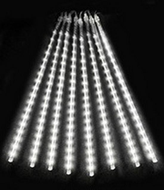 LED Solar Waterproof Meteor Shower String Lights for Outdoor Holiday and Tree Decoration