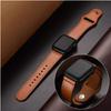 Leather strap For Apple watch band 44mm 45mm 49mm 40mm 42mm 46mm wristband correa bracelet iWatch series 8 9 10 11 SE 7 Ultra 3