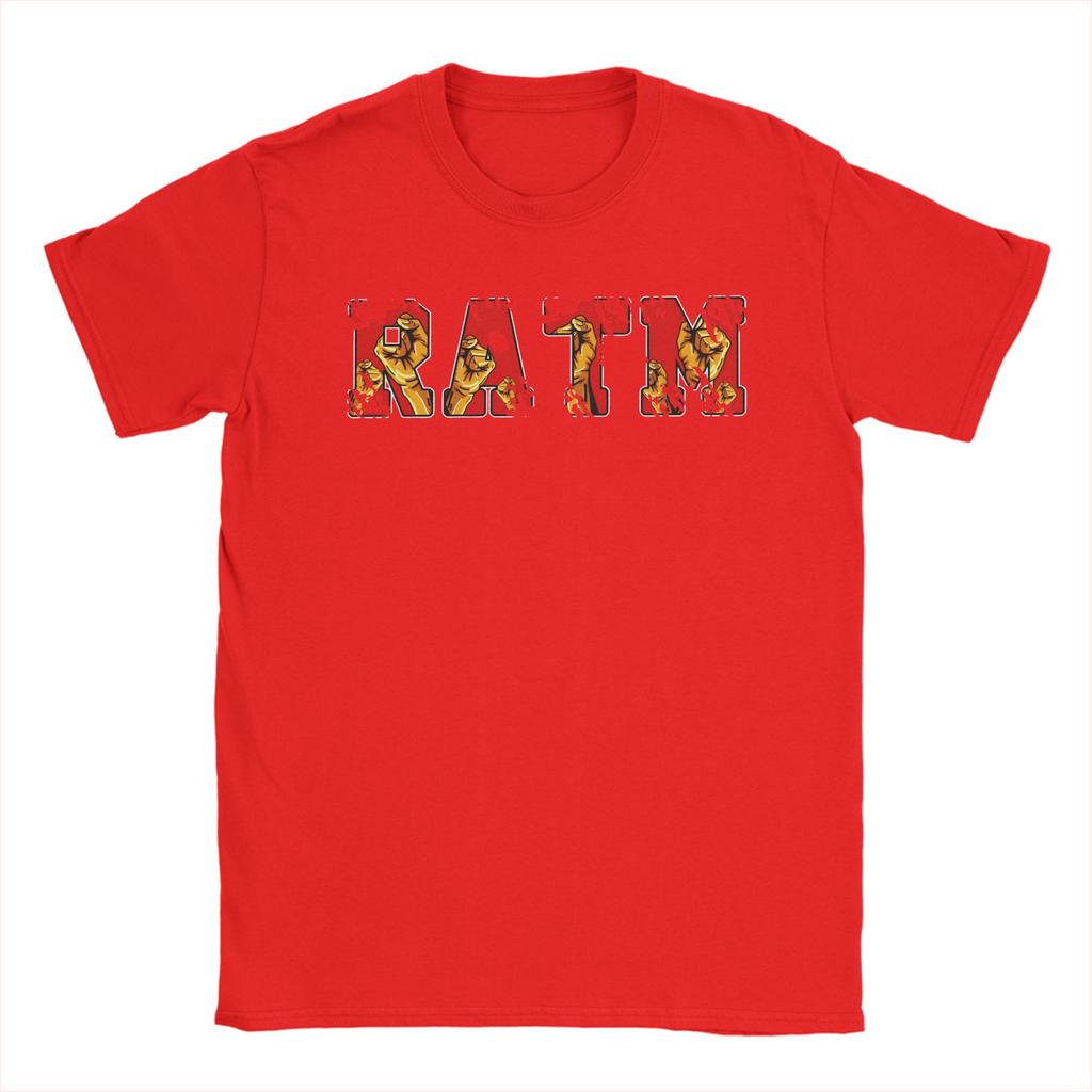 Rage Against The Machine Cotton TShirt For Men Beach Funny T Shirts Round Neck Fashion Tees Plus Size Design Tops