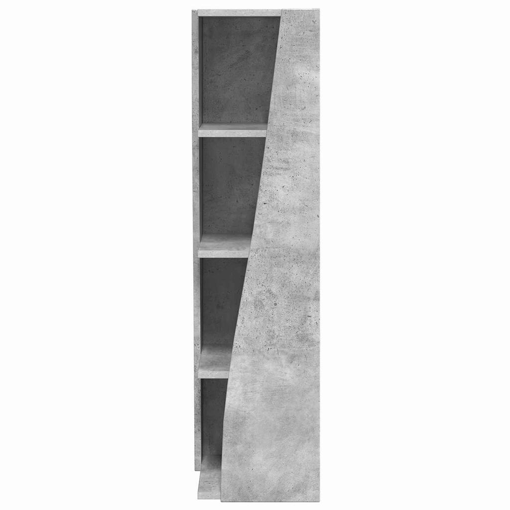 Corner Cabinet 27.5x27x102cm Engineered Wood Concrete Grey