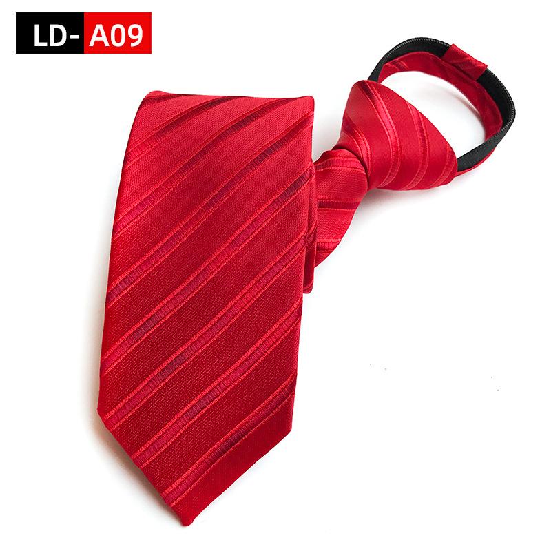 Мужской деловой галстук 8 см, галстук на молнии, ленивый свободный узел, западные украшения