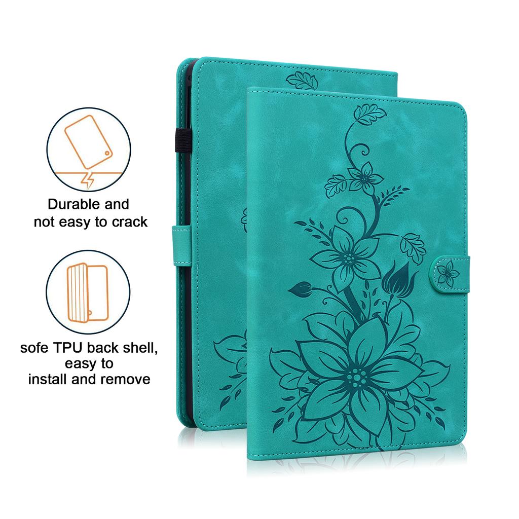 For Redmi Pad 2 Pro 12.1 2025 Cover 3D Lily Flower Back TPU Foldable Stand Tablet Cover for Redmi Pad Pro 12.1 Inch 2024 Case