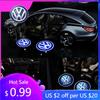 Для VW Volkswagen Jetta MK5 Golf 2 шт. Автомобильная приветственная подсветка Лампа с логотипом на двери Для Volkswagen Golf MK4 MK6 MK7 Jetta Touareg Beetle Pass
