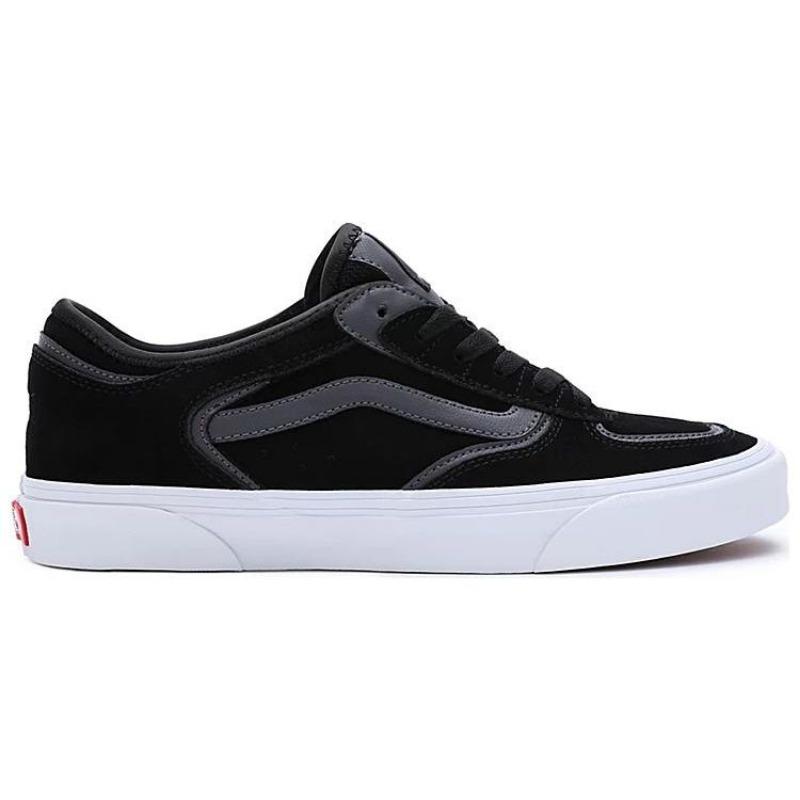 Vans Rowley Круглый носок Теплый комфорт Низкие Унисекс Скейт-обувь Черный VN0009QJKOU