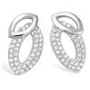 [M6215] - Silver 'Sissi' Silver Earrings (rhodium-plated) - 19x11 Mm