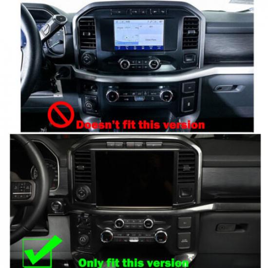 Black Console Dashboard climate control panel Bezel Cover Trim For Ford F150 21+