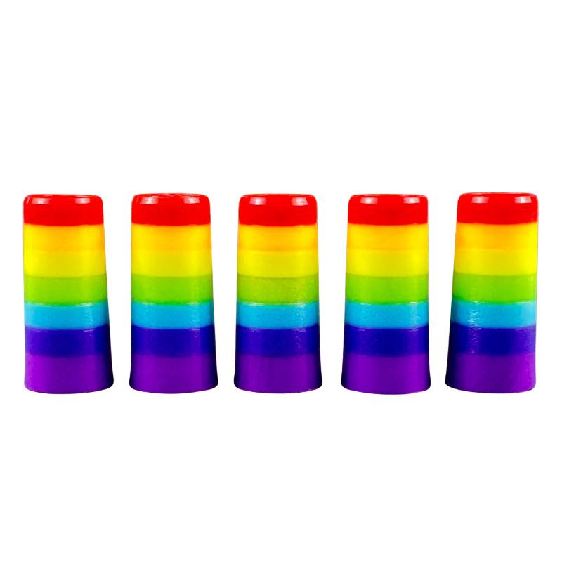 Suitable for Golf Sand Bar/digging Rod Rubber Sleeve 118 #9.1mm * 30mm * 14mm Rainbow Colorful Rubber Sleeve 2026